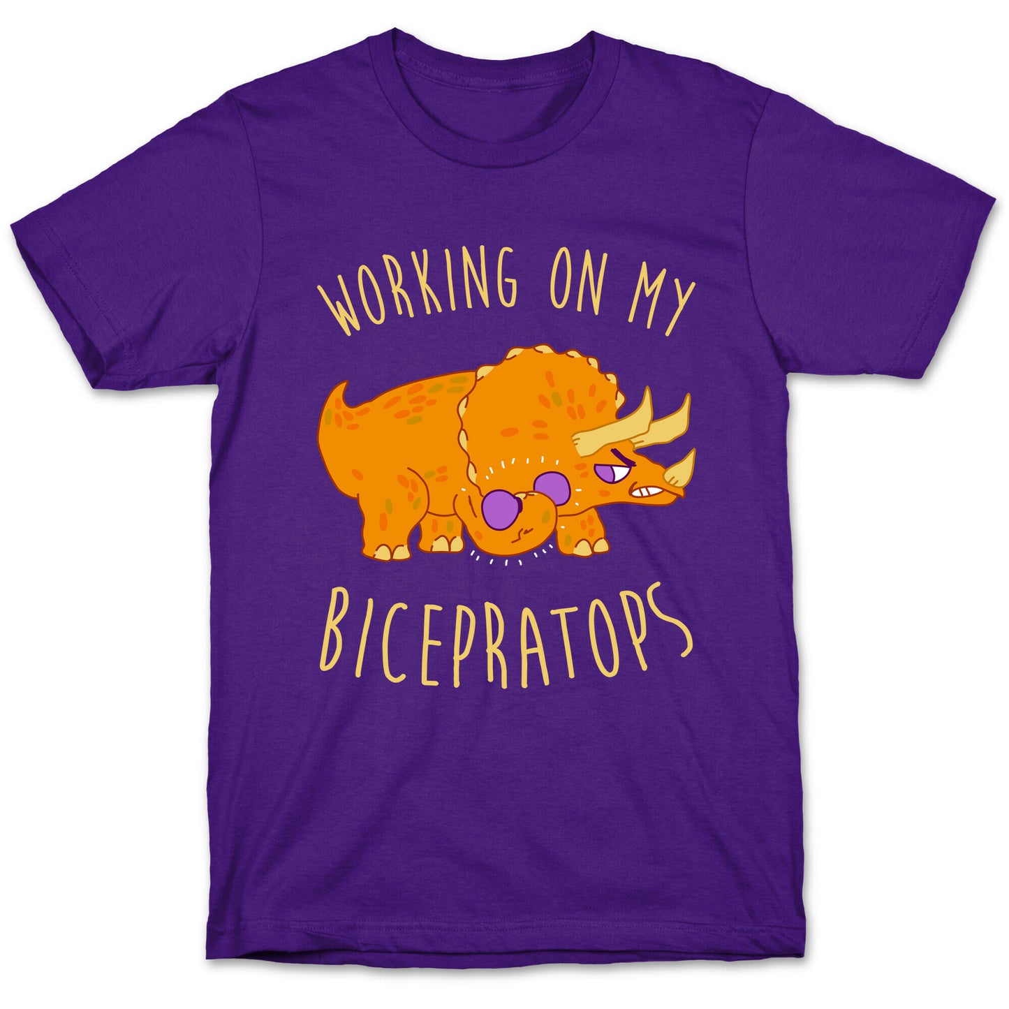 Working on My Bicepratops T-Shirt