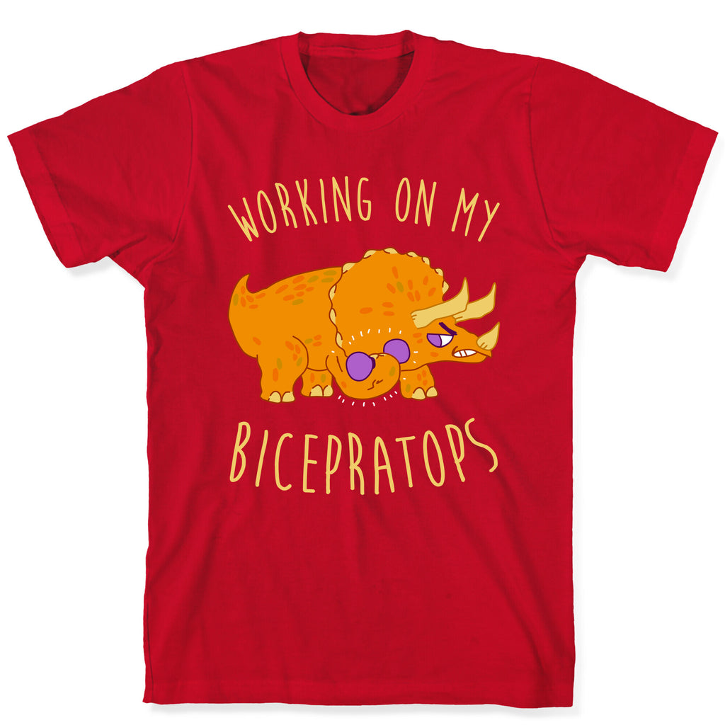 Working on My Bicepratops T-Shirt