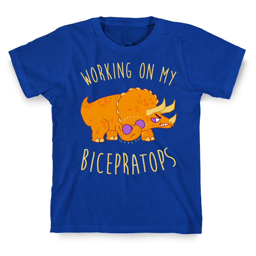 Working on My Bicepratops T-Shirt