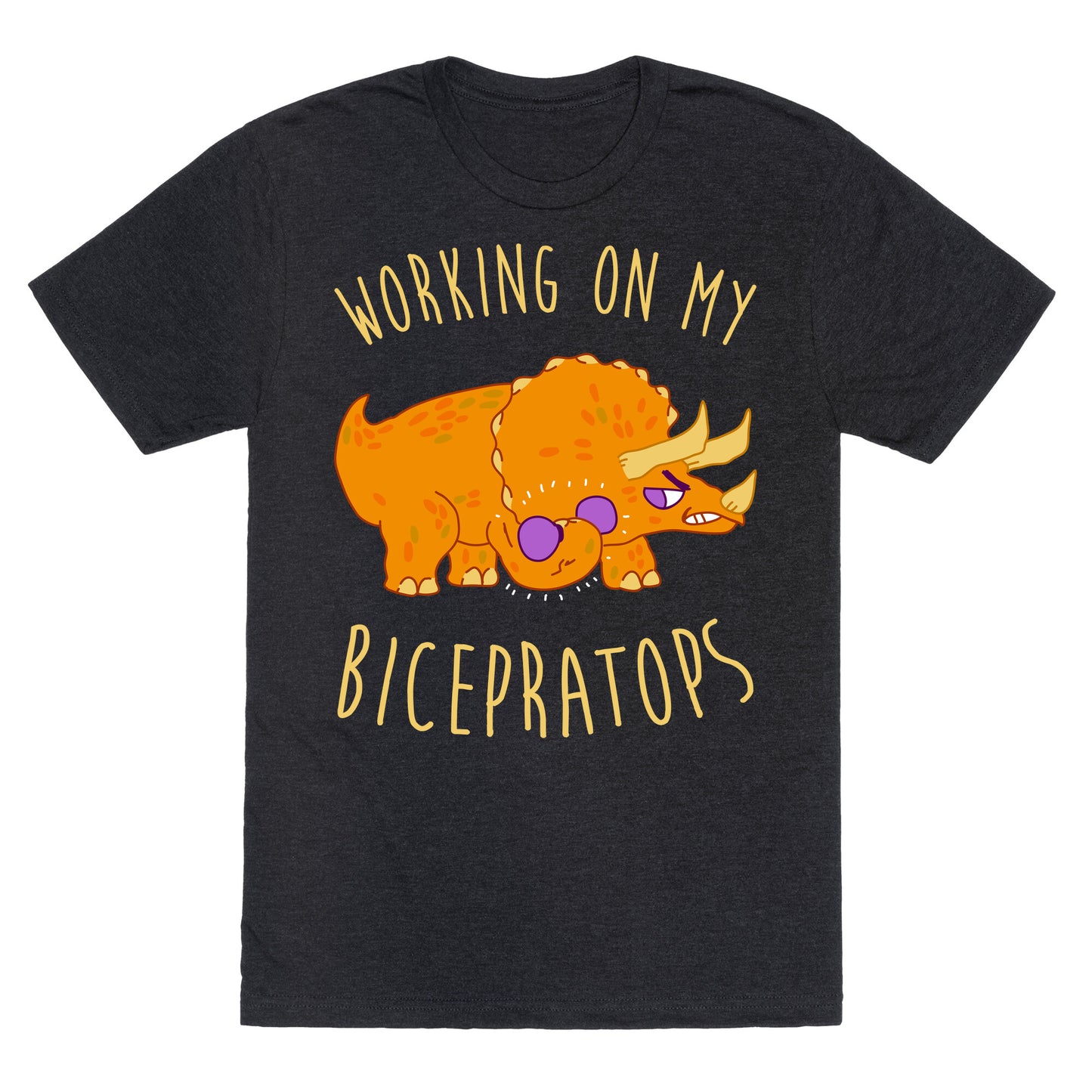 Working on My Bicepratops Unisex Triblend Tee