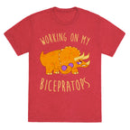 Working on My Bicepratops Unisex Triblend Tee
