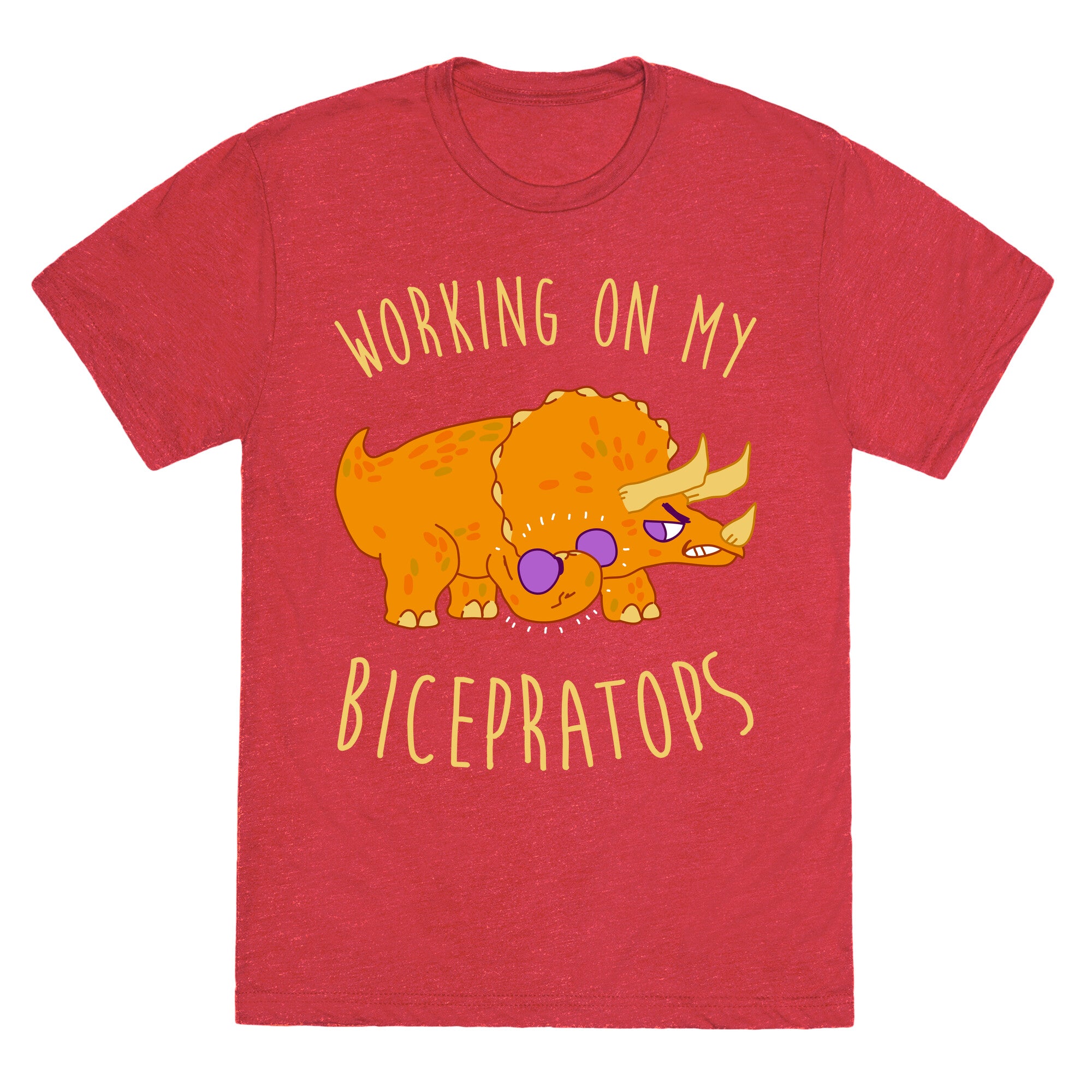 Working on My Bicepratops Unisex Triblend Tee