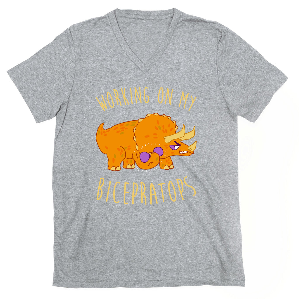 Working on My Bicepratops V-Neck