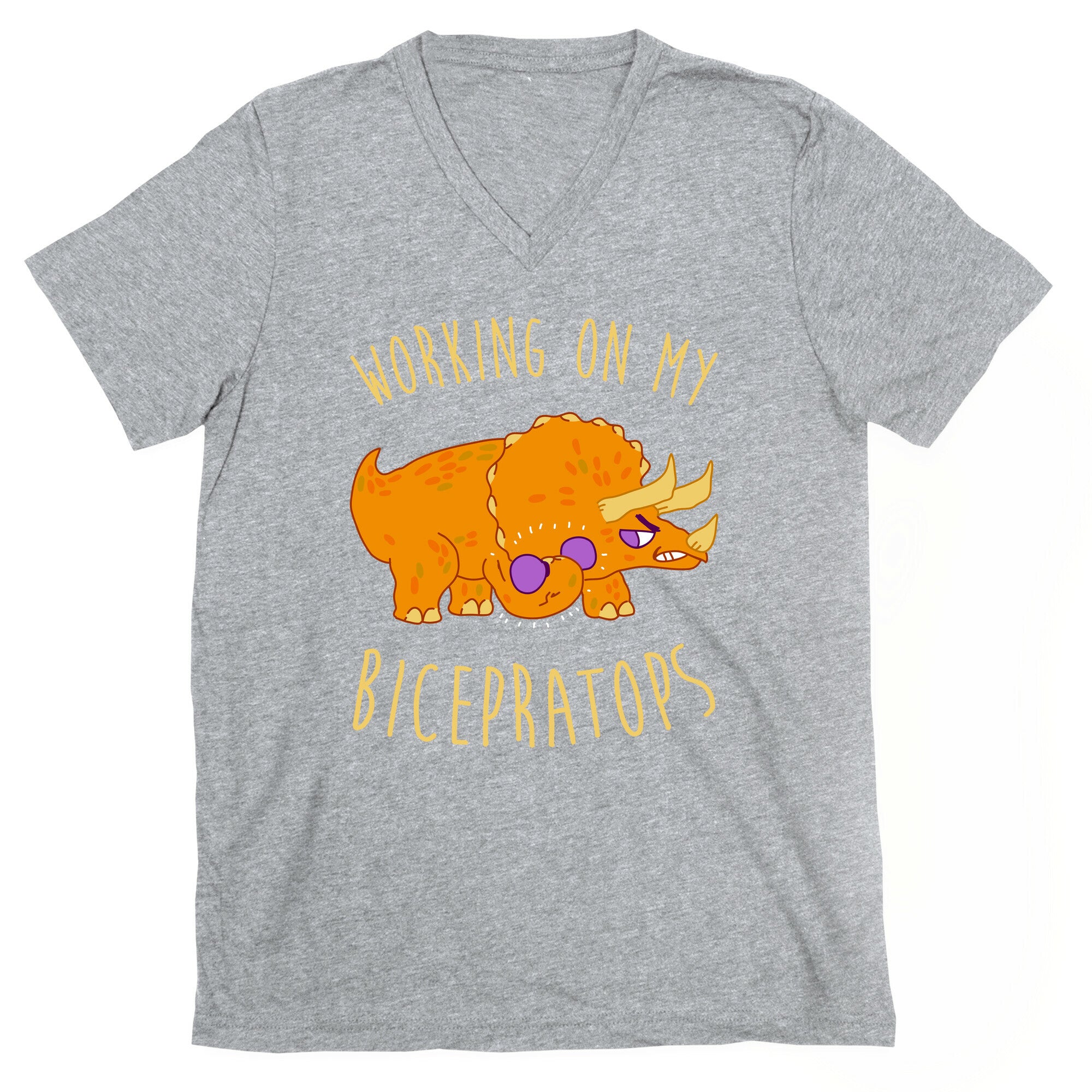Working on My Bicepratops V-Neck