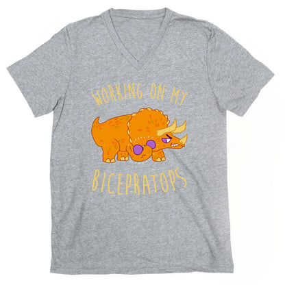 Working on My Bicepratops V-Neck