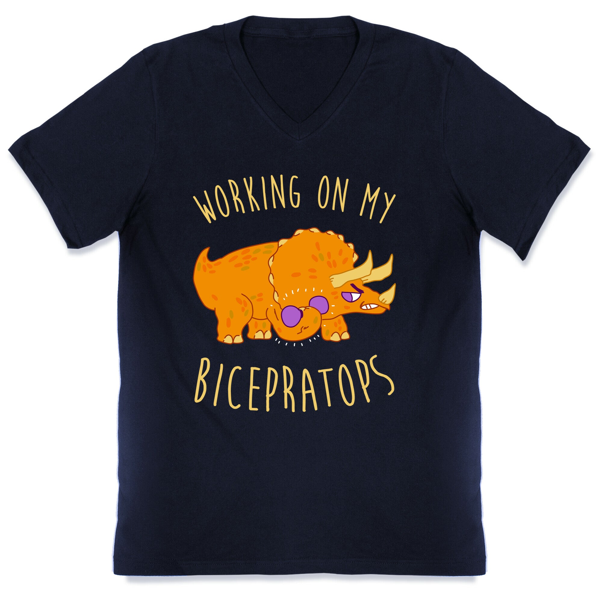 Working on My Bicepratops V-Neck