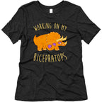 Working on My Bicepratops Women's Triblend Tee
