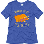 Working on My Bicepratops Women's Triblend Tee