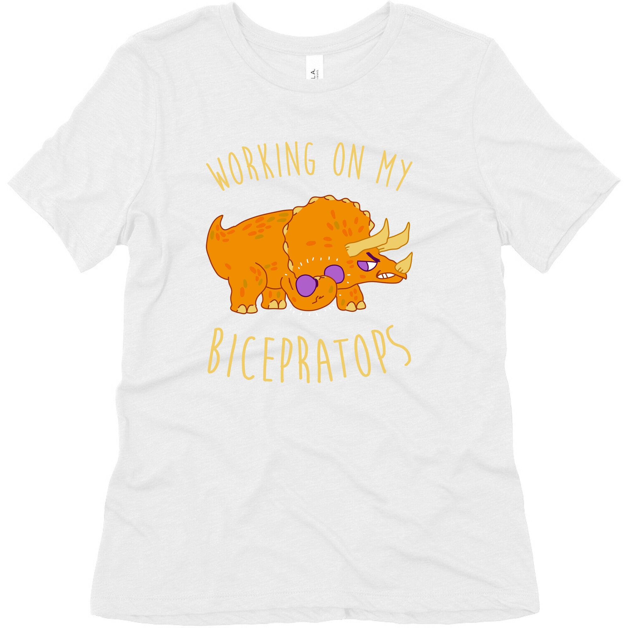 Working on My Bicepratops Women's Triblend Tee