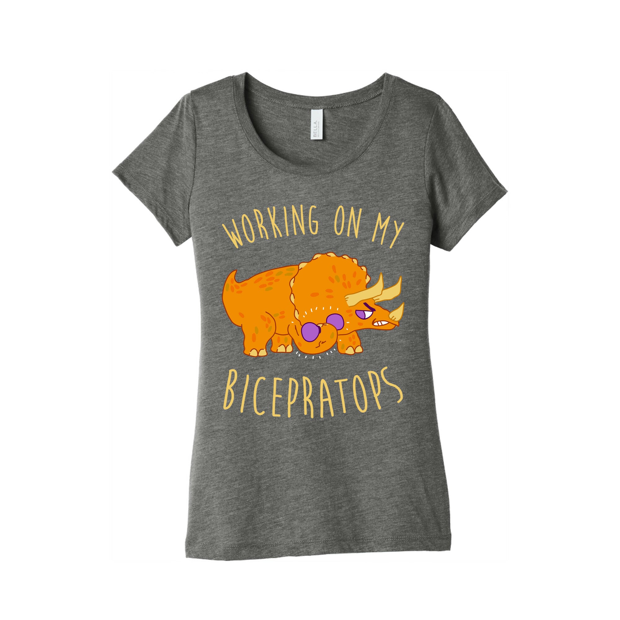 Working on My Bicepratops Women's Triblend Tee