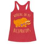 Working on My Bicepratops Racerback Tank