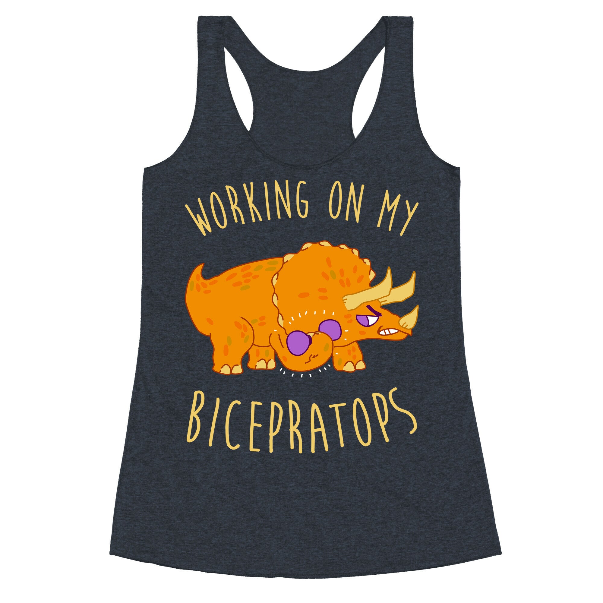 Working on My Bicepratops Racerback Tank
