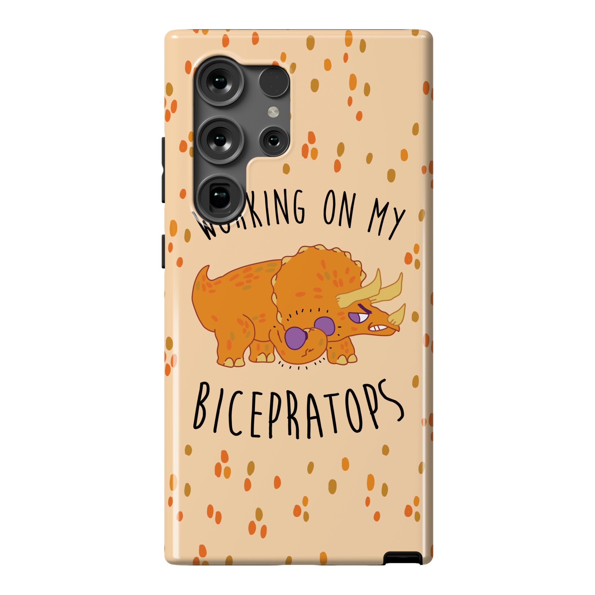 Working on My Bicepratops Phone Case