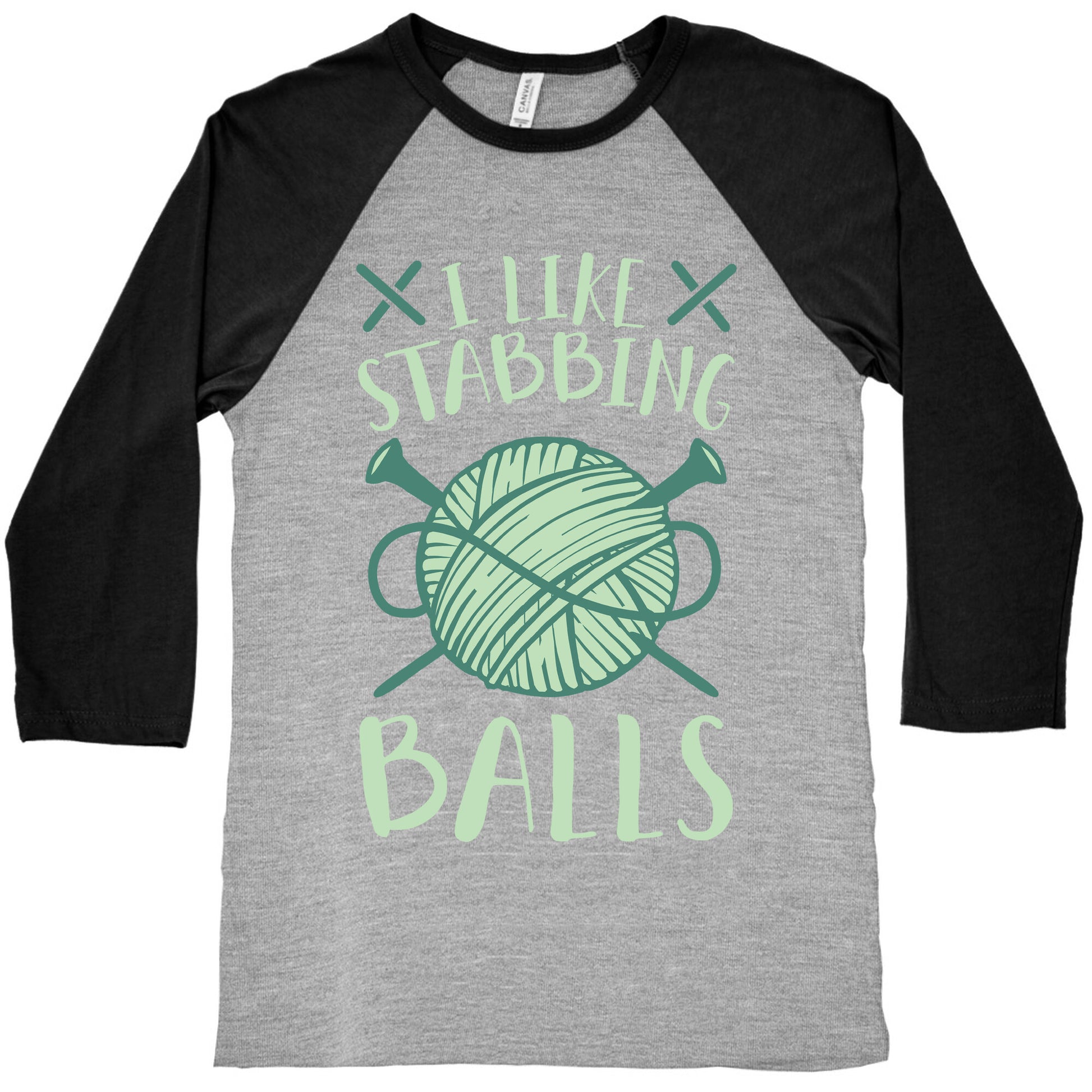 I Like Stabbing Balls Baseball Tee