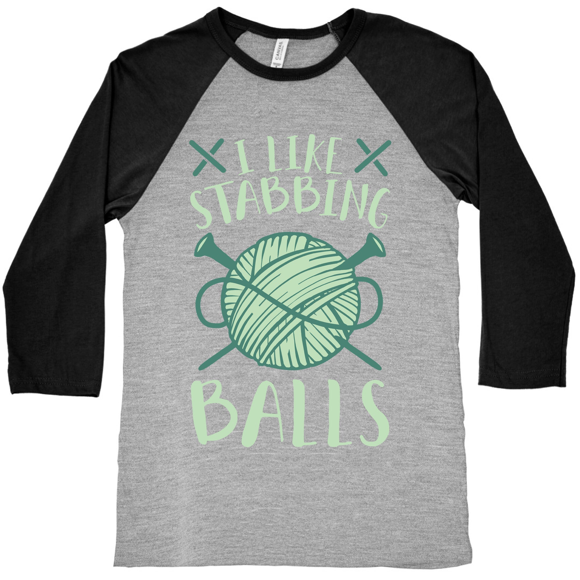 I Like Stabbing Balls Baseball Tee