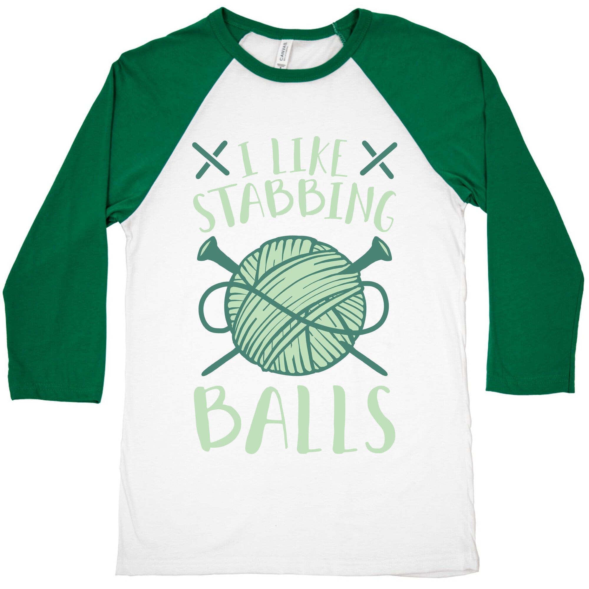 I Like Stabbing Balls Baseball Tee