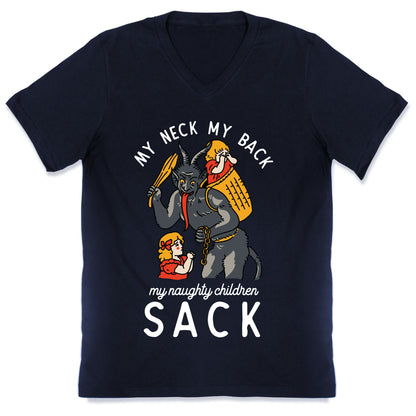 My Neck My Back My Naughty Children Sack V-Neck