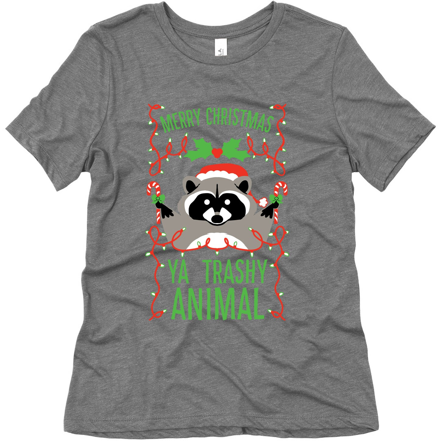 Merry Christmas Ya Trashy Animal Women's Triblend Tee