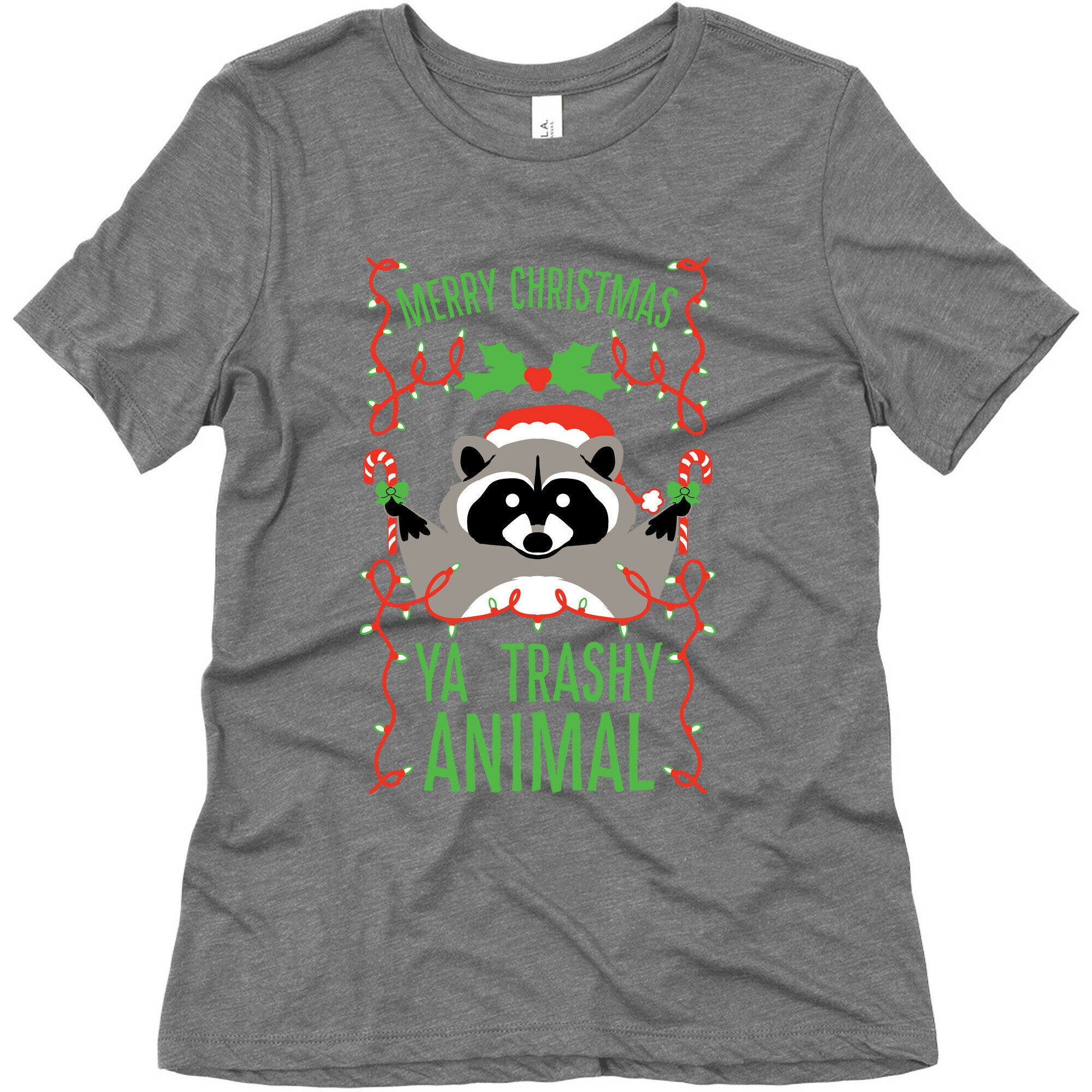Merry Christmas Ya Trashy Animal Women's Triblend Tee