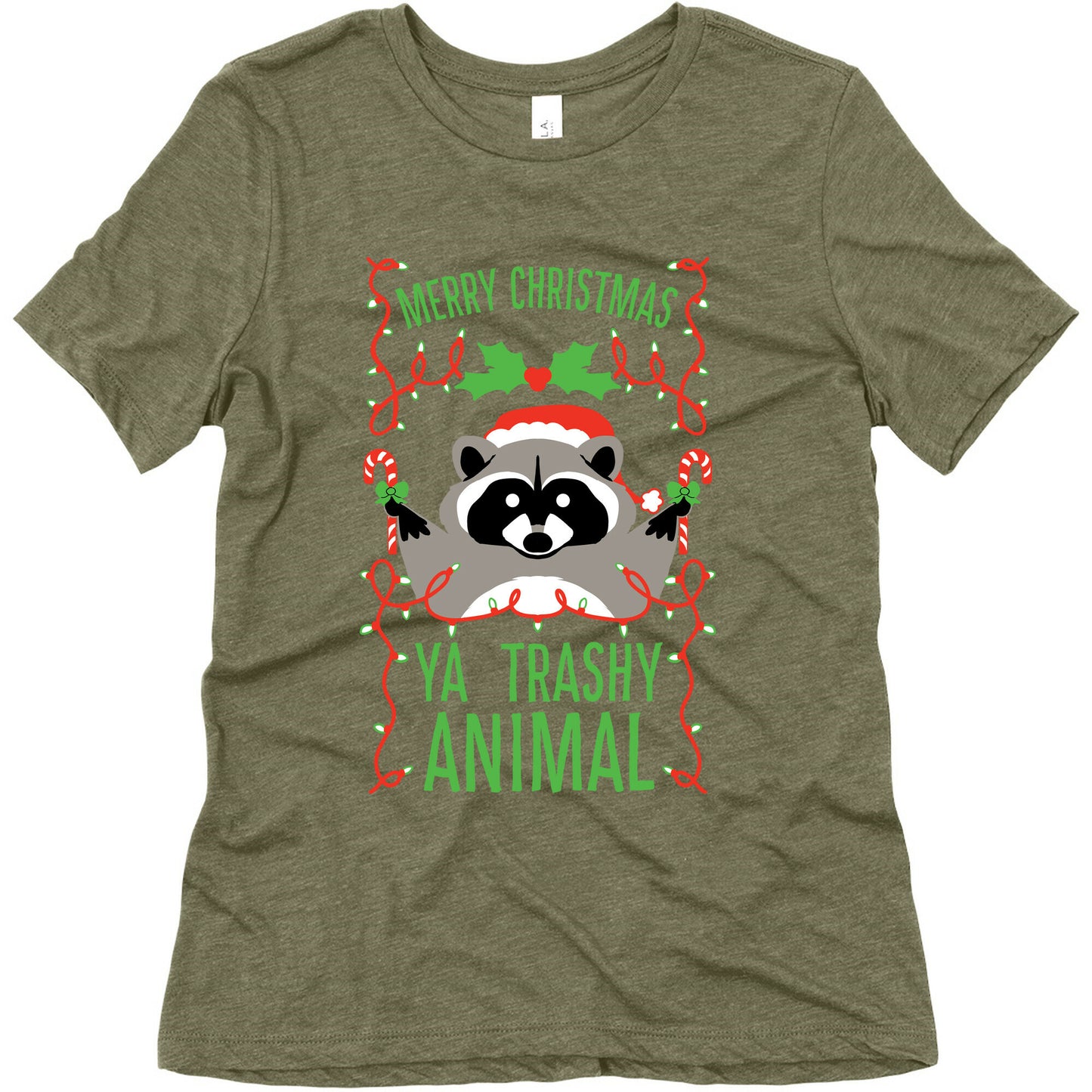 Merry Christmas Ya Trashy Animal Women's Triblend Tee
