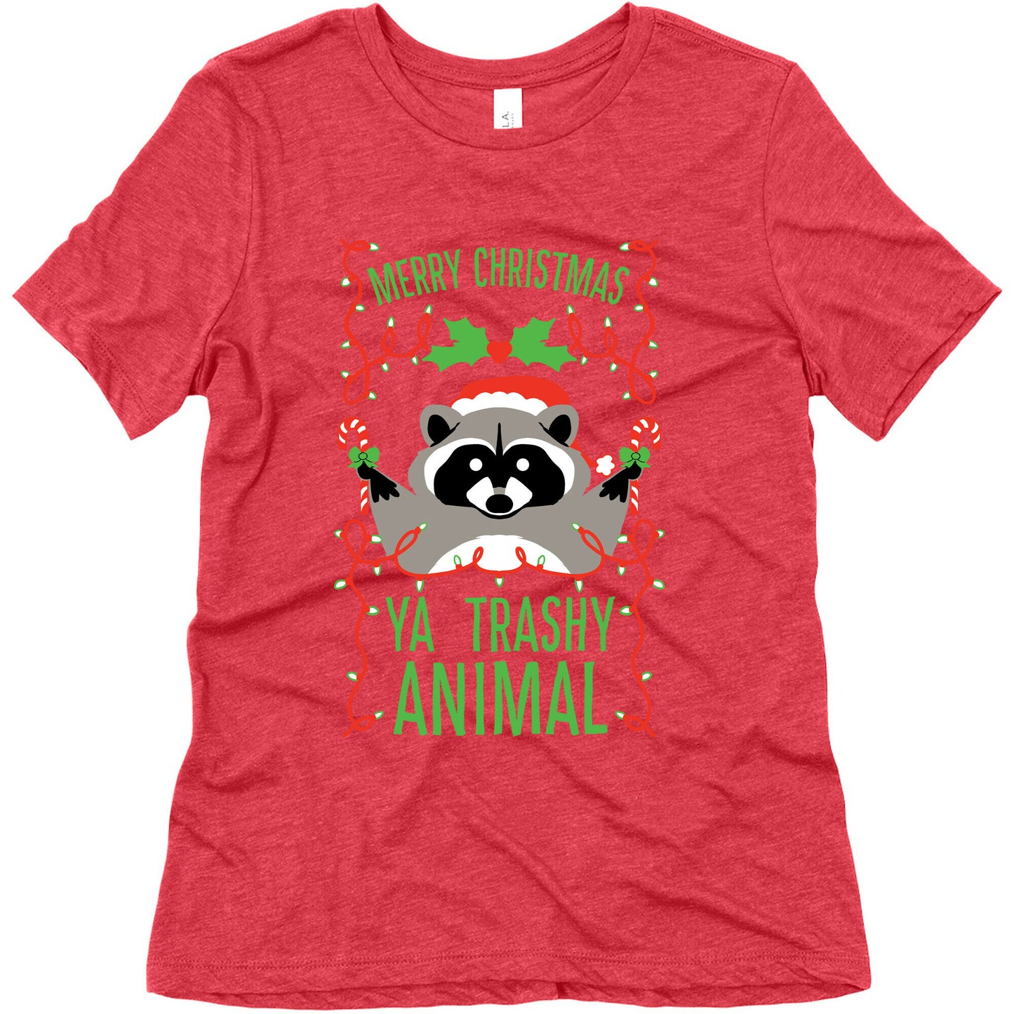 Merry Christmas Ya Trashy Animal Women's Triblend Tee