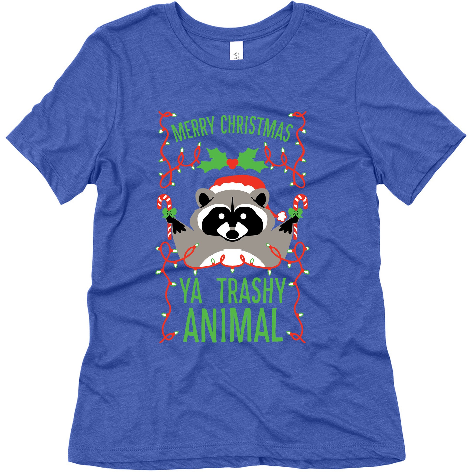 Merry Christmas Ya Trashy Animal Women's Triblend Tee
