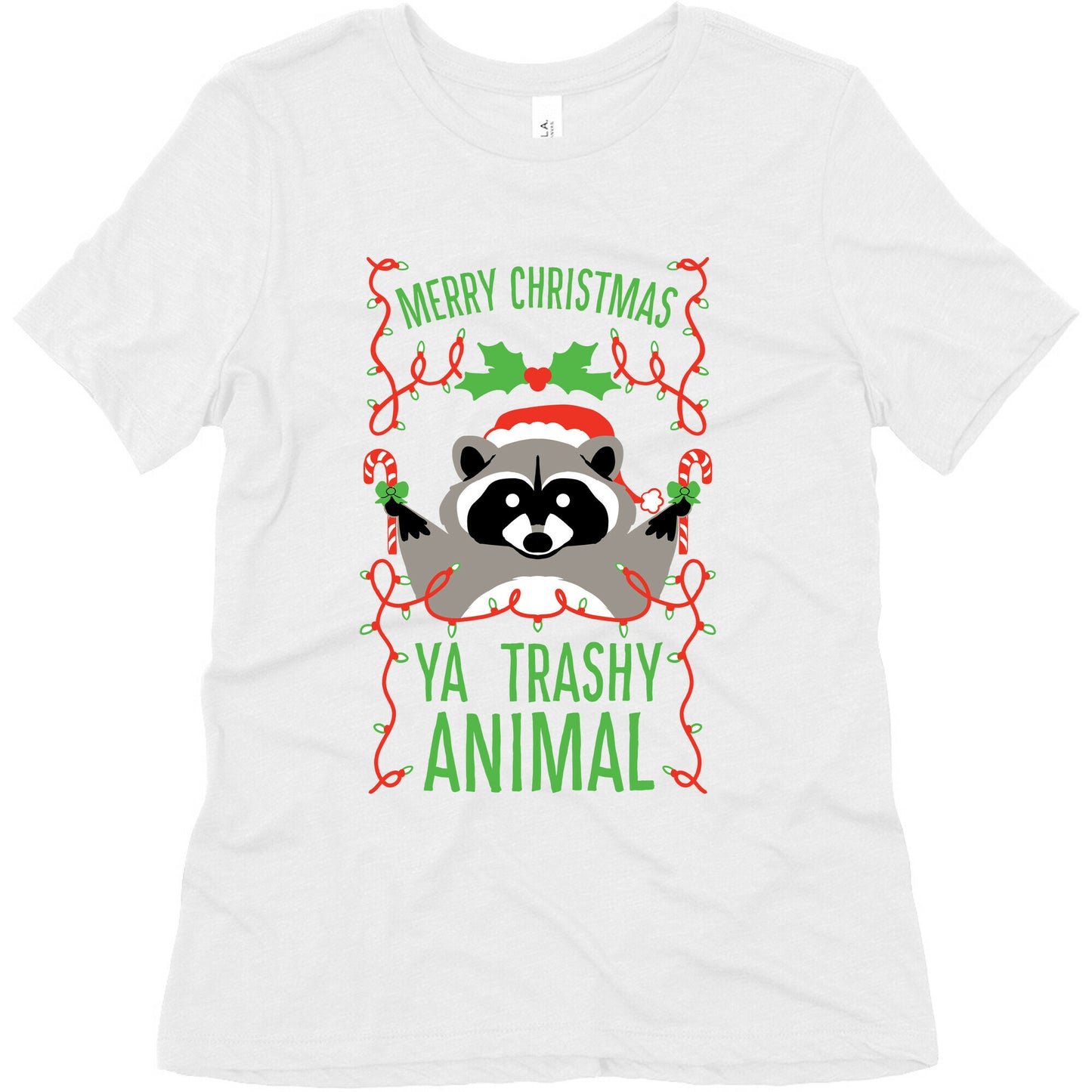 Merry Christmas Ya Trashy Animal Women's Triblend Tee