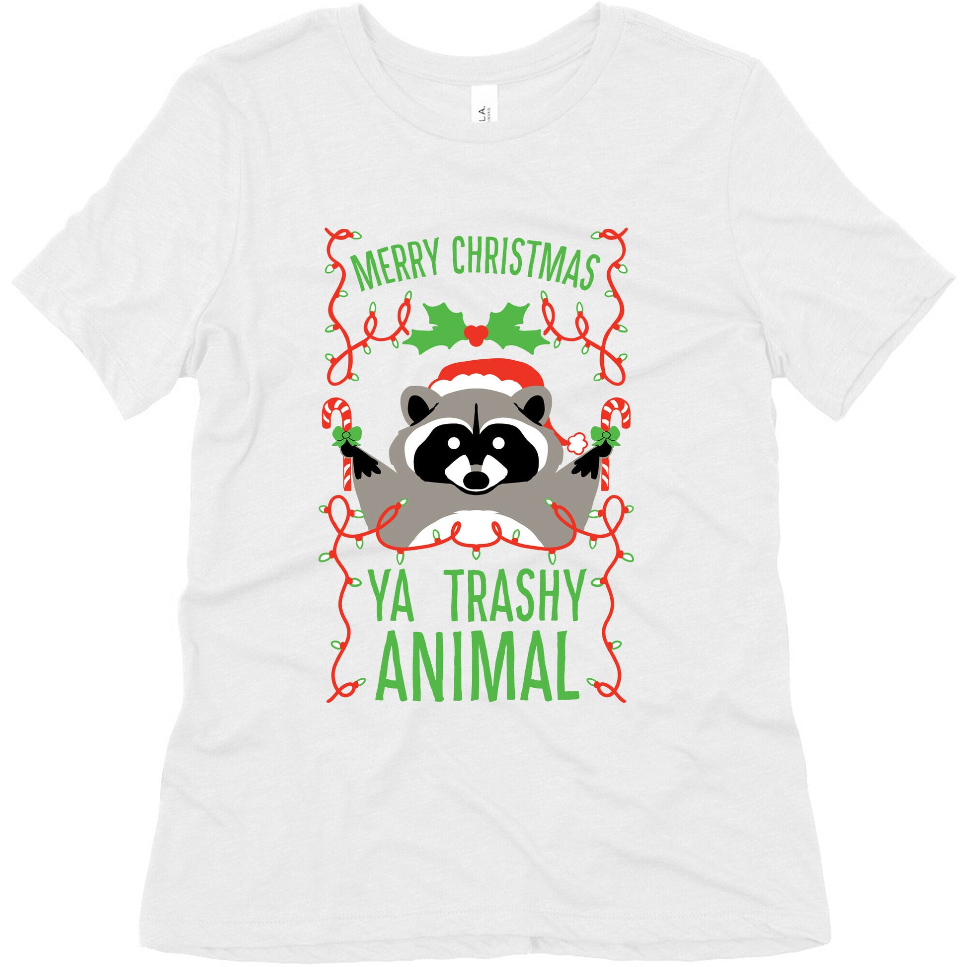 Merry Christmas Ya Trashy Animal Women's Triblend Tee