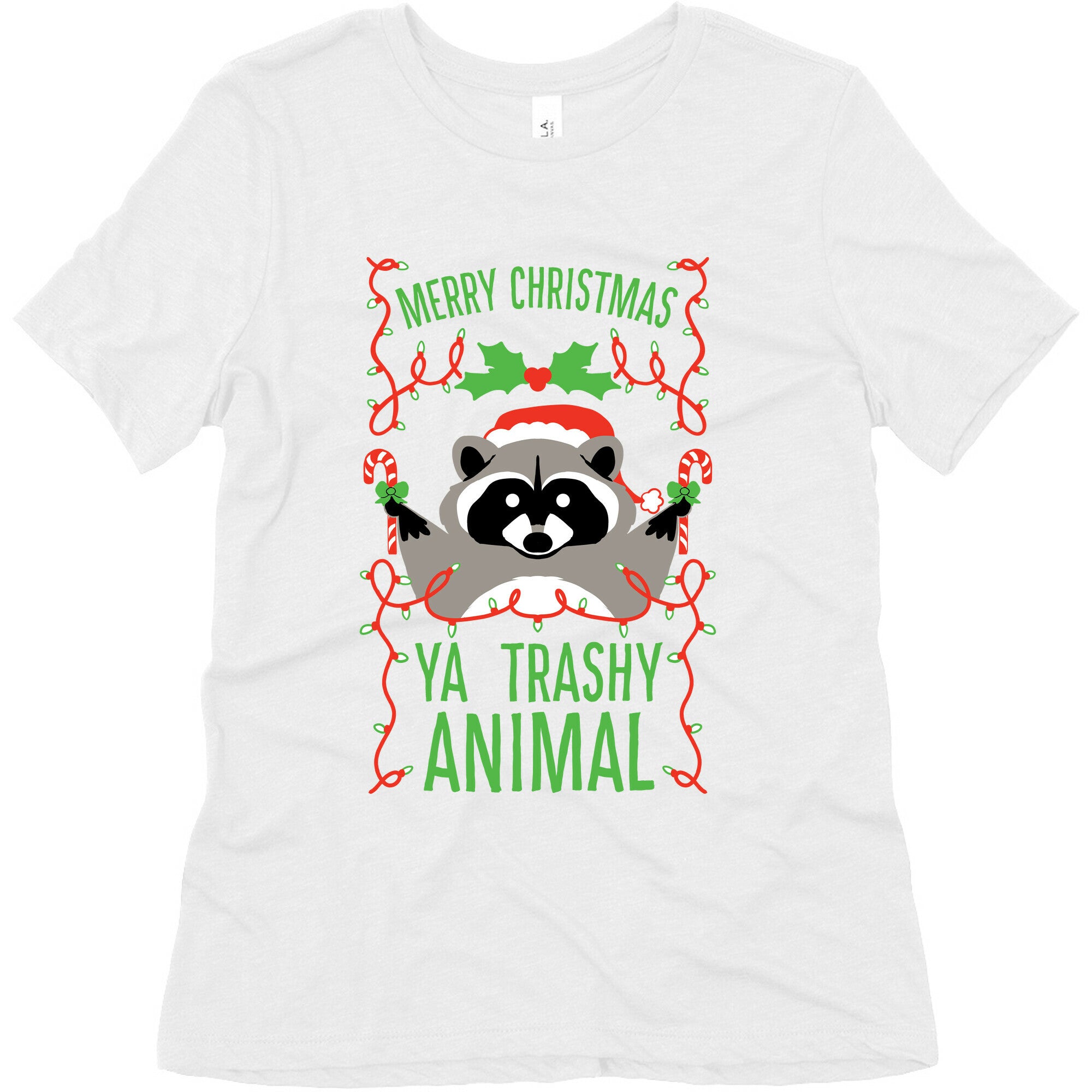 Merry Christmas Ya Trashy Animal Women's Triblend Tee