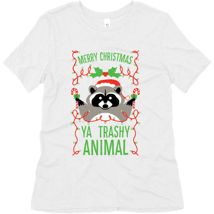 Merry Christmas Ya Trashy Animal Women's Triblend Tee