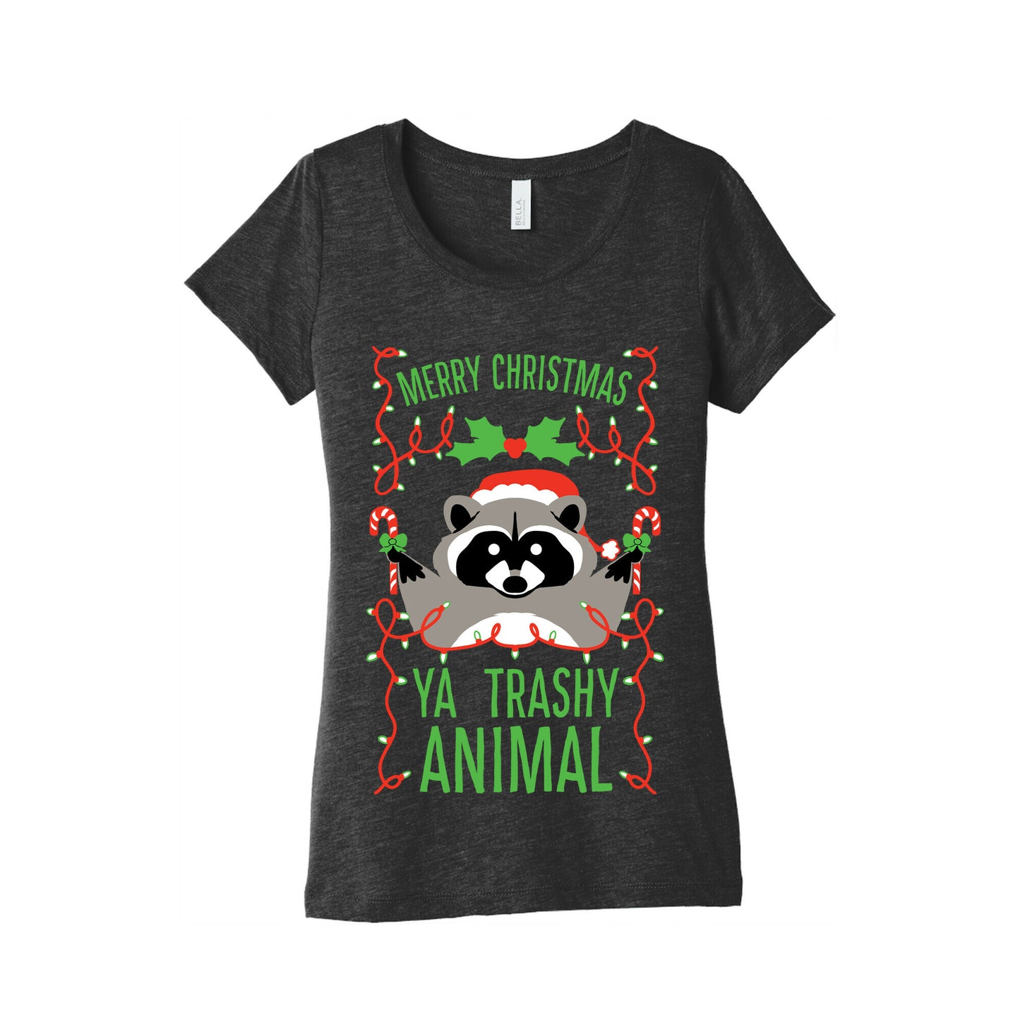 Merry Christmas Ya Trashy Animal Women's Triblend Tee