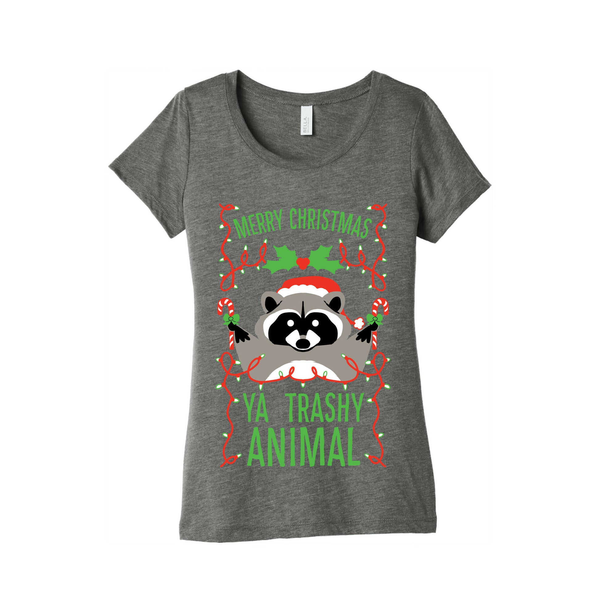 Merry Christmas Ya Trashy Animal Women's Triblend Tee