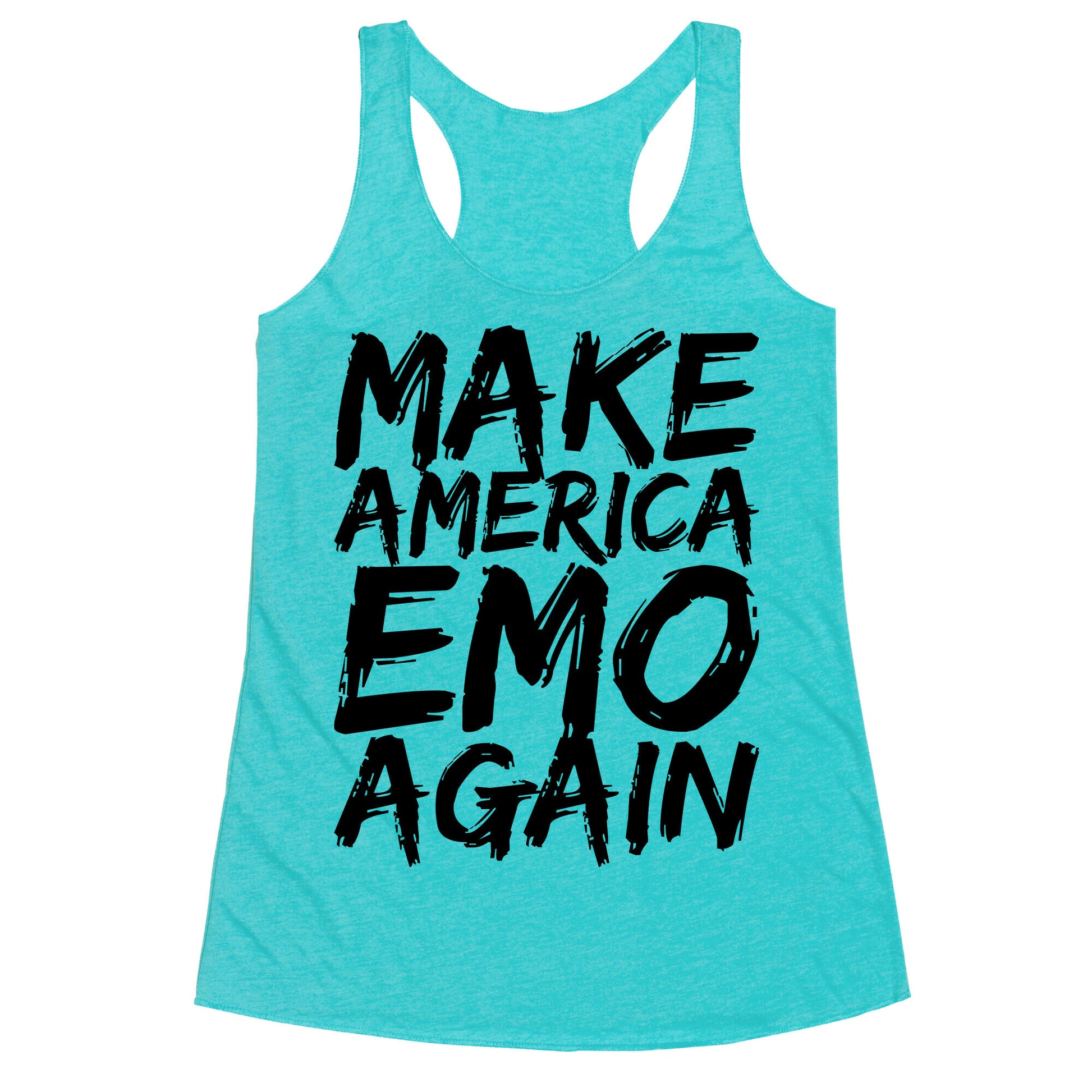 Make America Emo Again Racerback Tank
