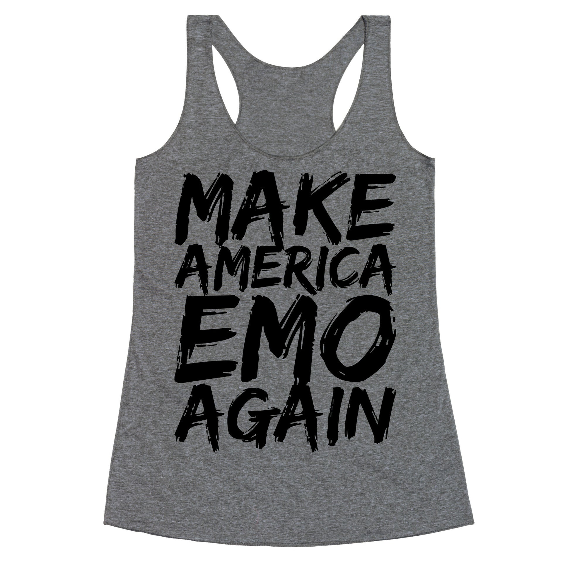 Make America Emo Again Racerback Tank