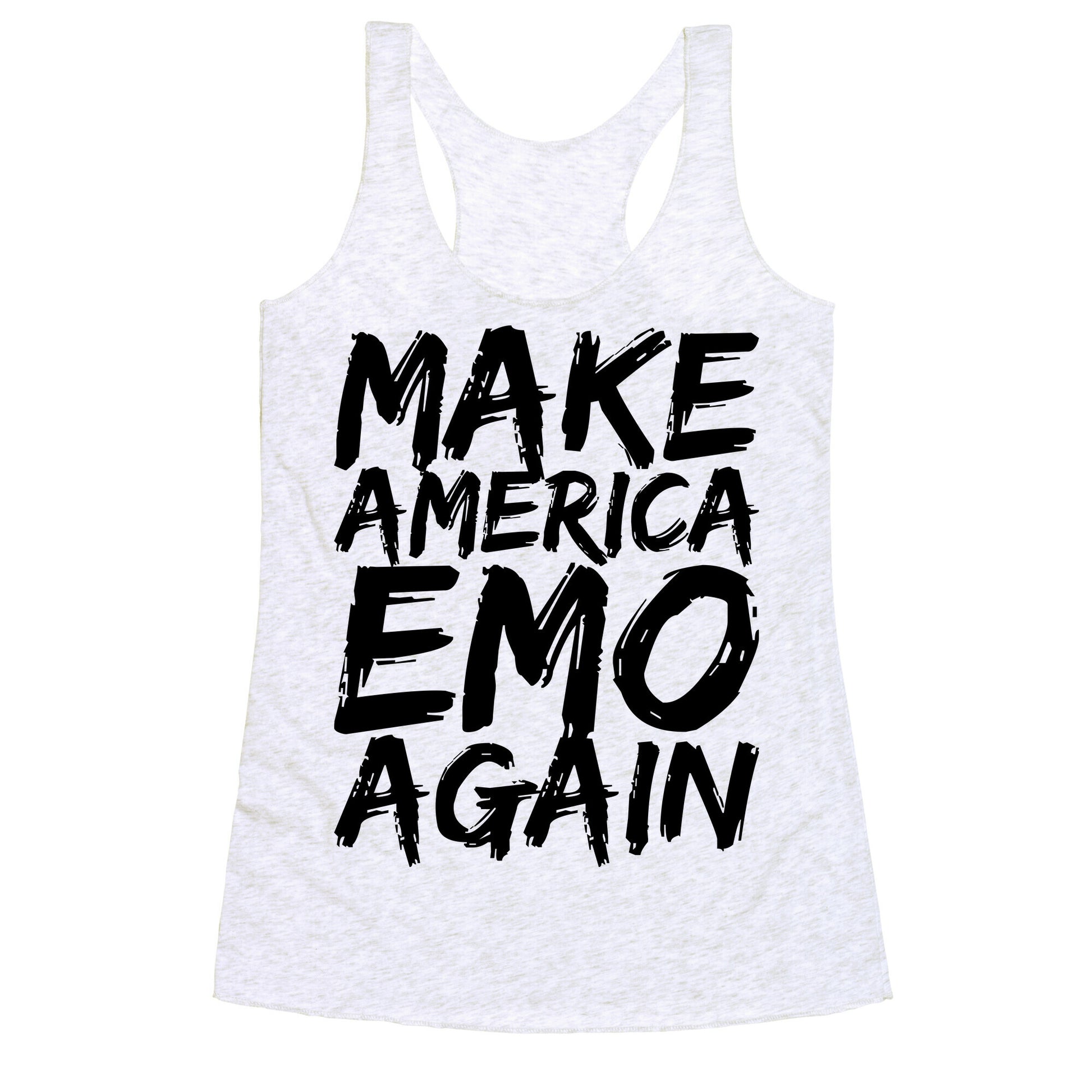 Make America Emo Again Racerback Tank