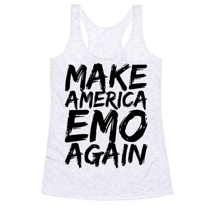 Make America Emo Again Racerback Tank