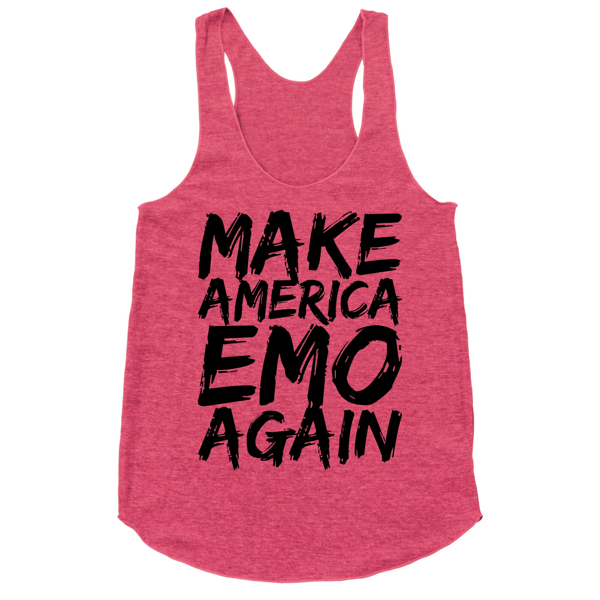 Make America Emo Again Racerback Tank