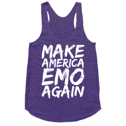 Make America Emo Again Racerback Tank