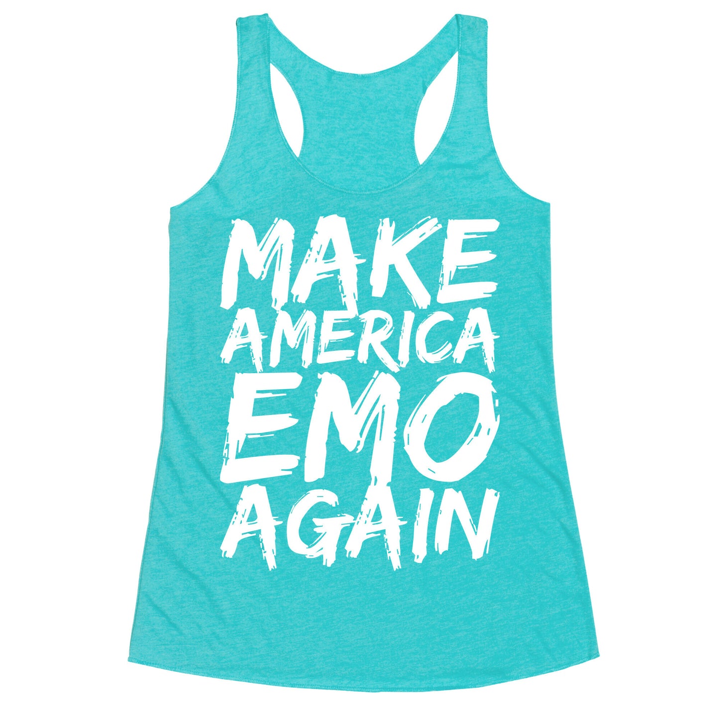 Make America Emo Again Racerback Tank