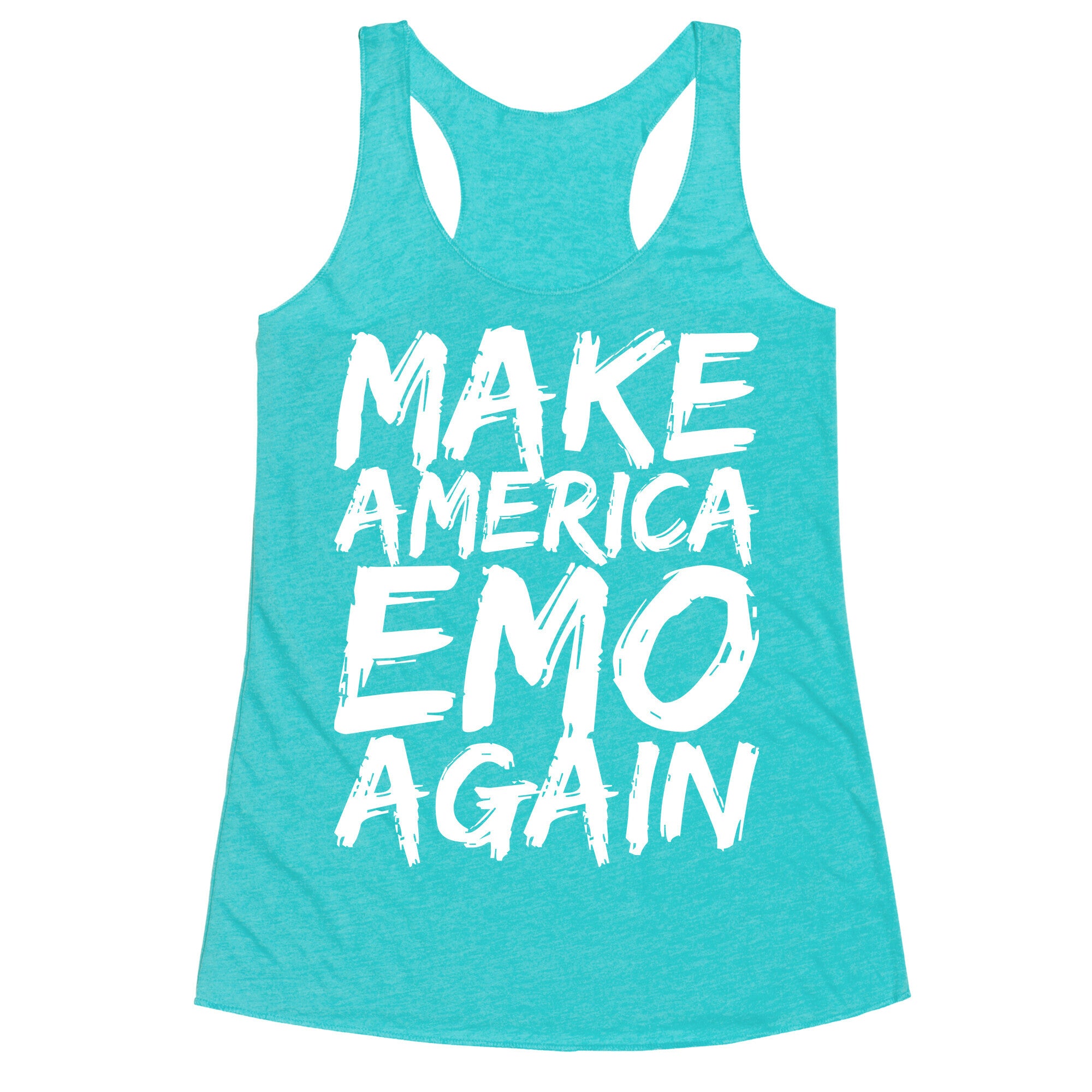 Make America Emo Again Racerback Tank