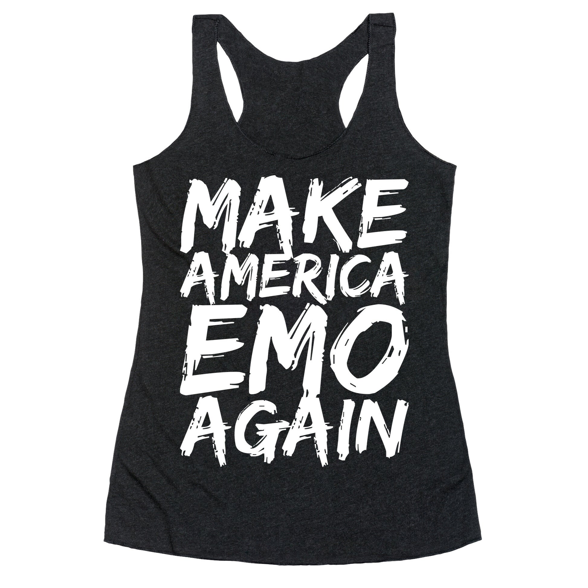 Make America Emo Again Racerback Tank