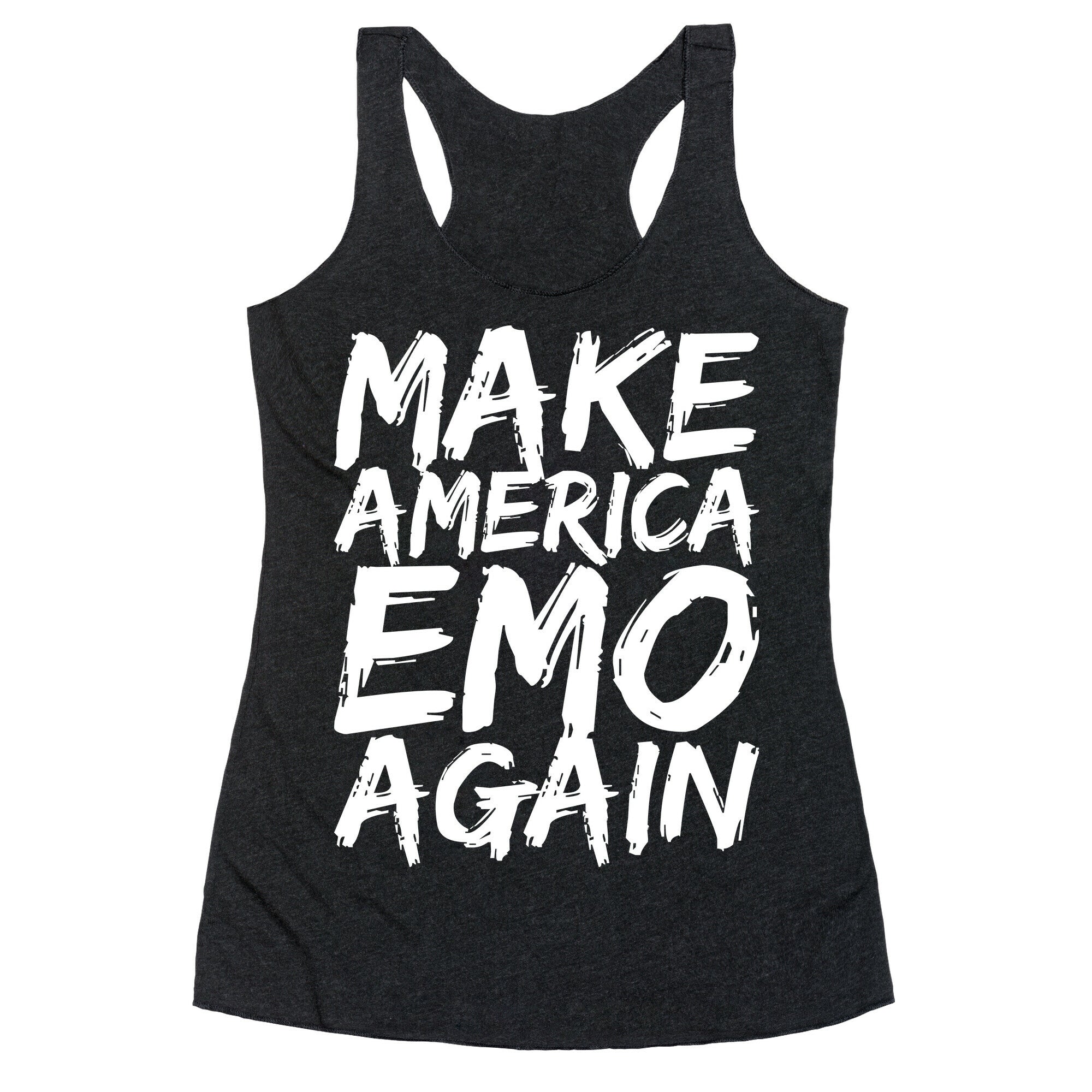 Make America Emo Again Racerback Tank