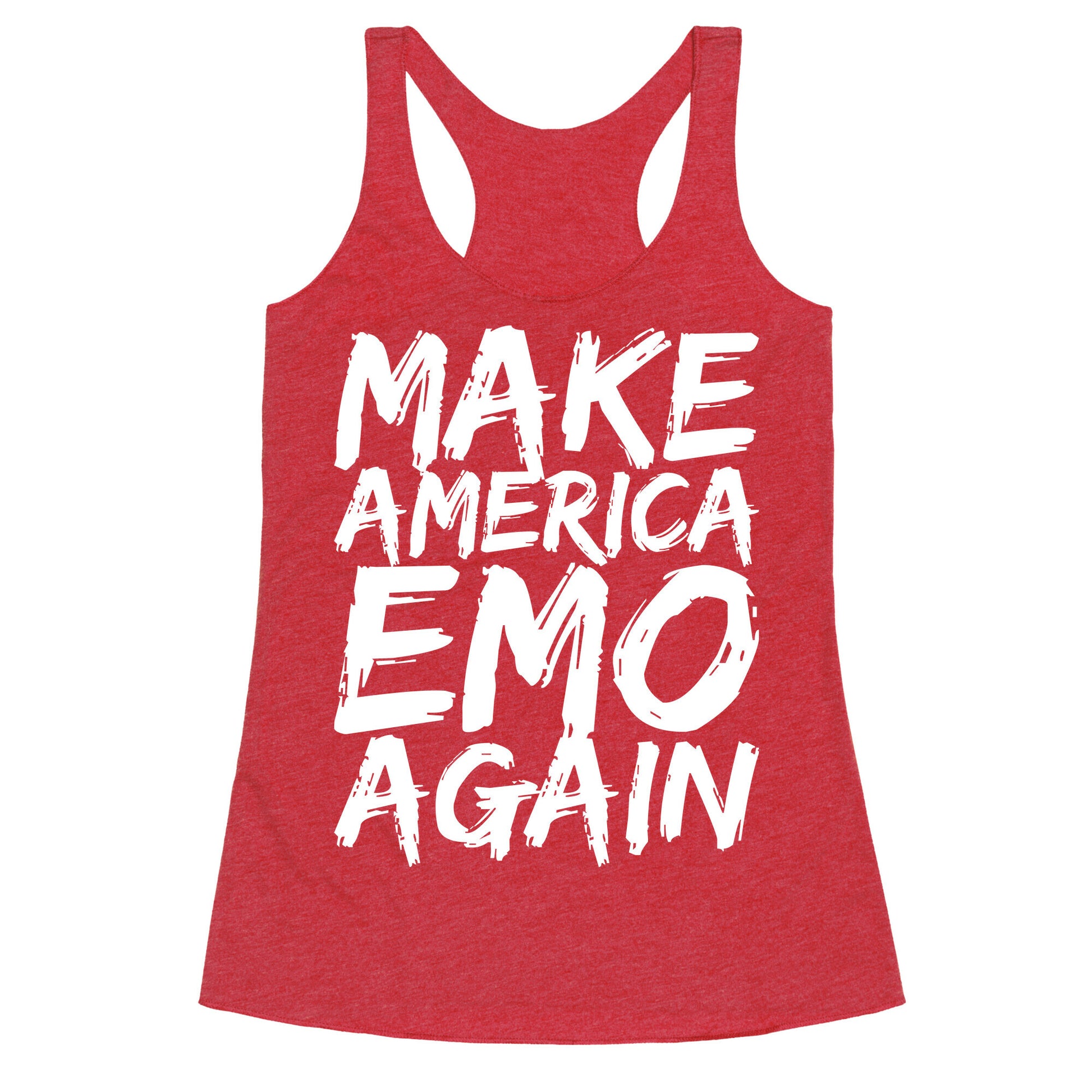 Make America Emo Again Racerback Tank