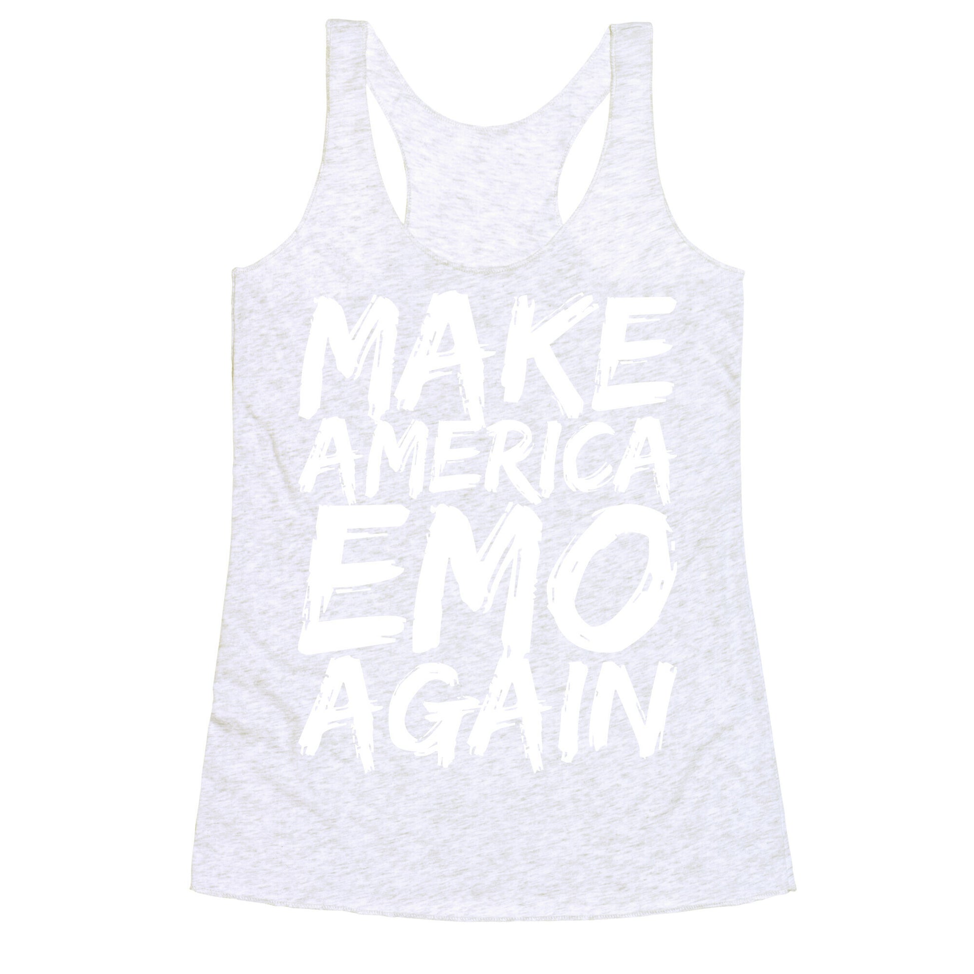 Make America Emo Again Racerback Tank