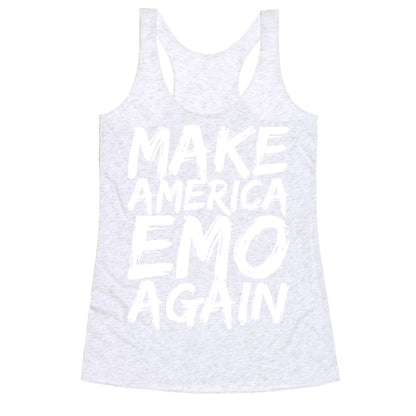 Make America Emo Again Racerback Tank