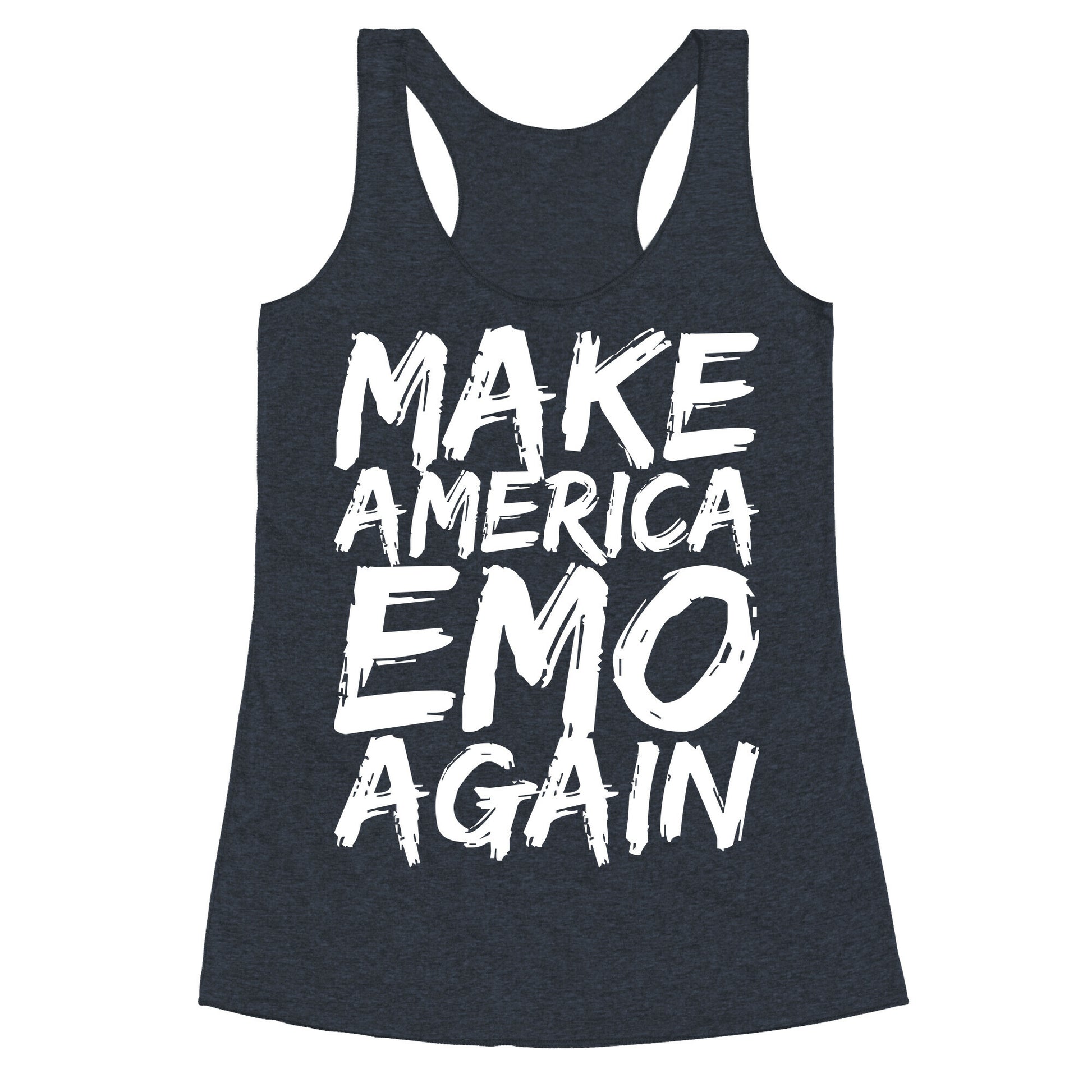 Make America Emo Again Racerback Tank