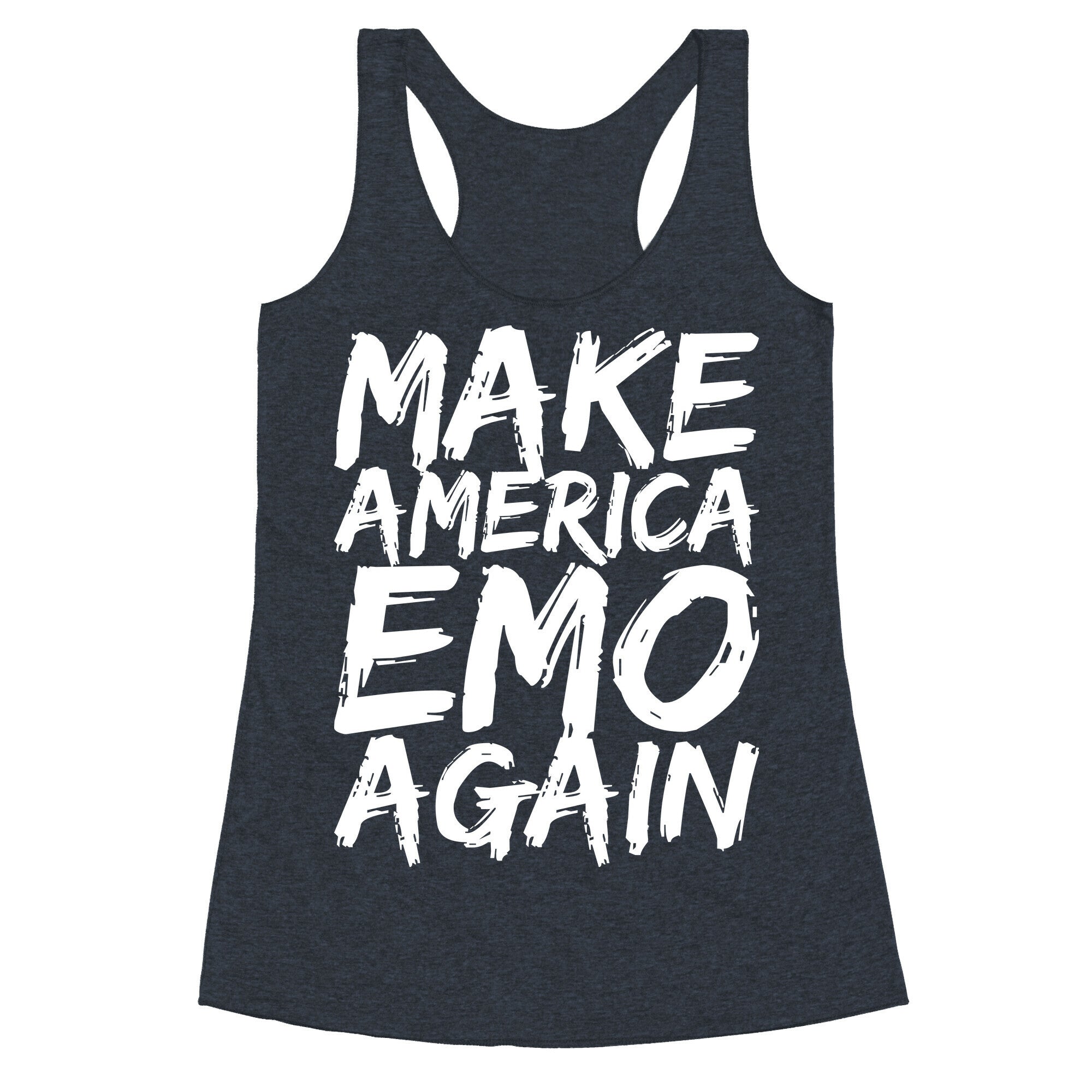 Make America Emo Again Racerback Tank