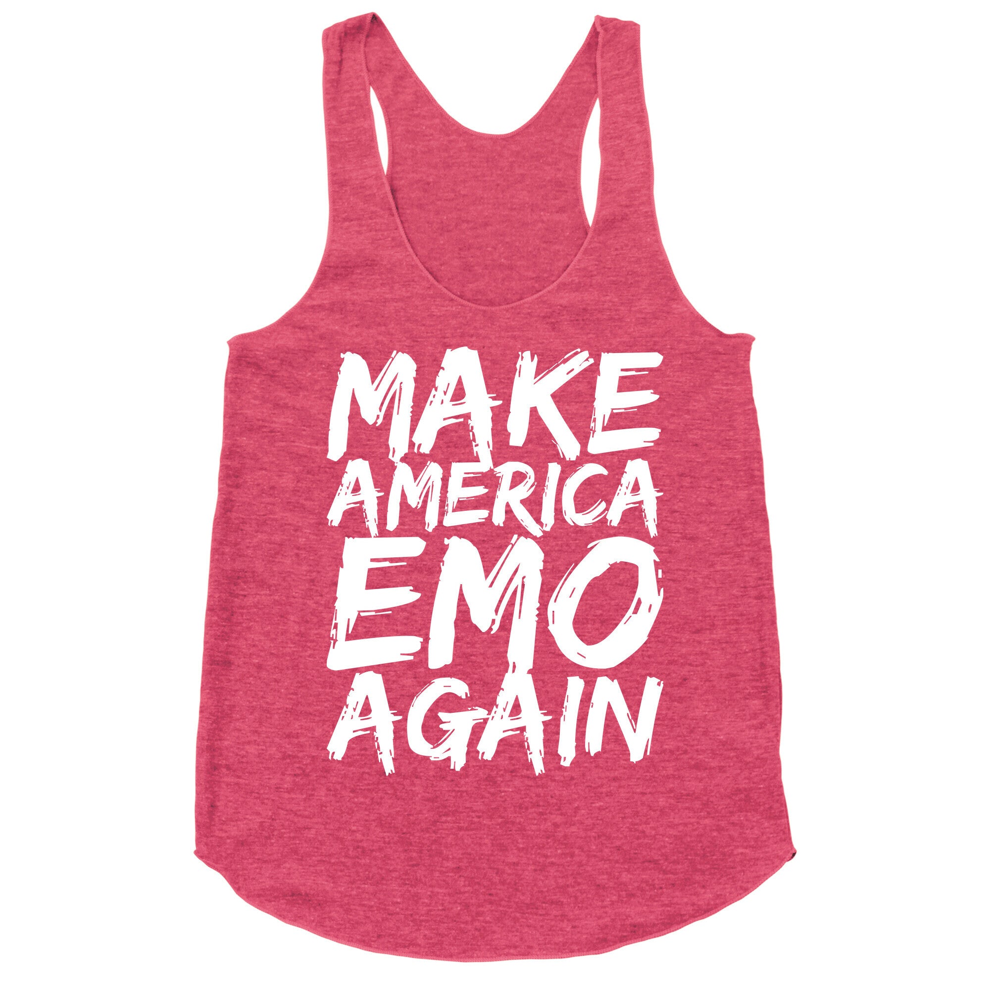 Make America Emo Again Racerback Tank
