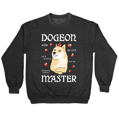 Dogeon Master Doge DM Crewneck Sweatshirt