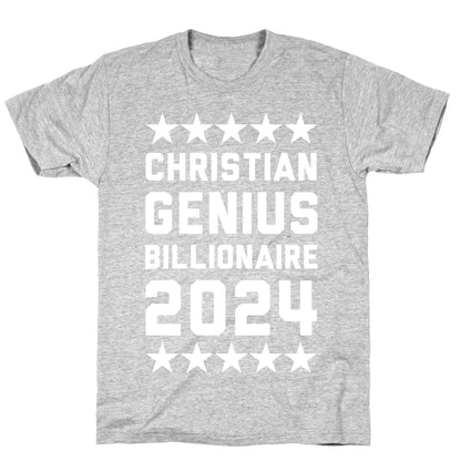 Christian Genius Billionaire 2024 T-Shirt